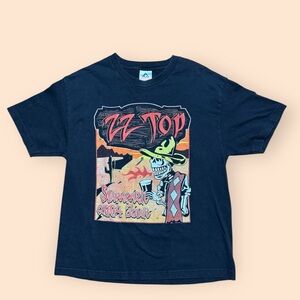 Vintage ZZ Top Y2K T Shirt 2004 Summer Tour Large Black Vtg 2000s